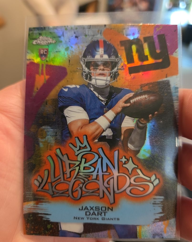 2025 Topps Chrome #UL-19 Jaxson Dart Urban Legends — front