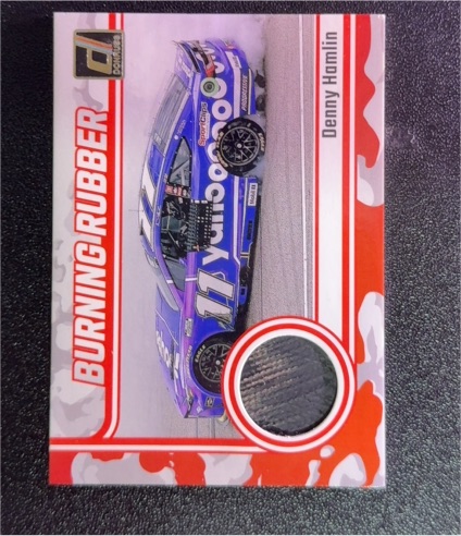 2024 Donruss NASCAR #3 Denny Hamlin Burning Rubber — front