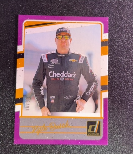2026 Donruss Racing #143 Kyle Busch Retro Purple /99 — front