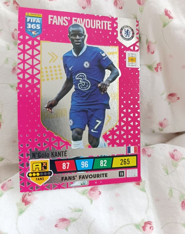2022 Panini Adrenalyn XL FIFA 365 Fans' Favourite #73 N'Golo Kanté — front