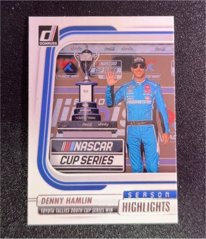 2026 Panini Donruss NASCAR Racing Season Highlights Insert #10 Denny Hamlin — front