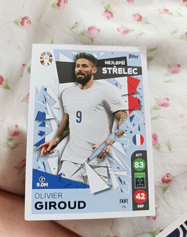 2024 Topps Match Attax UEFA EURO #75 Olivier Giroud — front