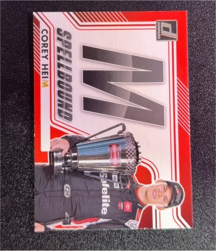 2026 Donruss Racing Spellbound #1 Corey Heim — front
