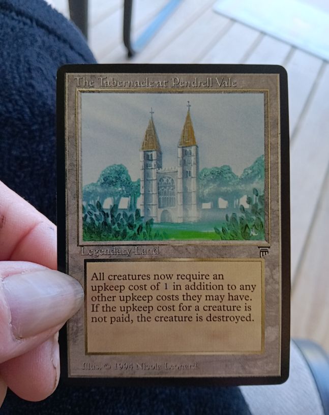 1994 Magic The Gathering Legends The Tabernacle at Pendrell Vale — front