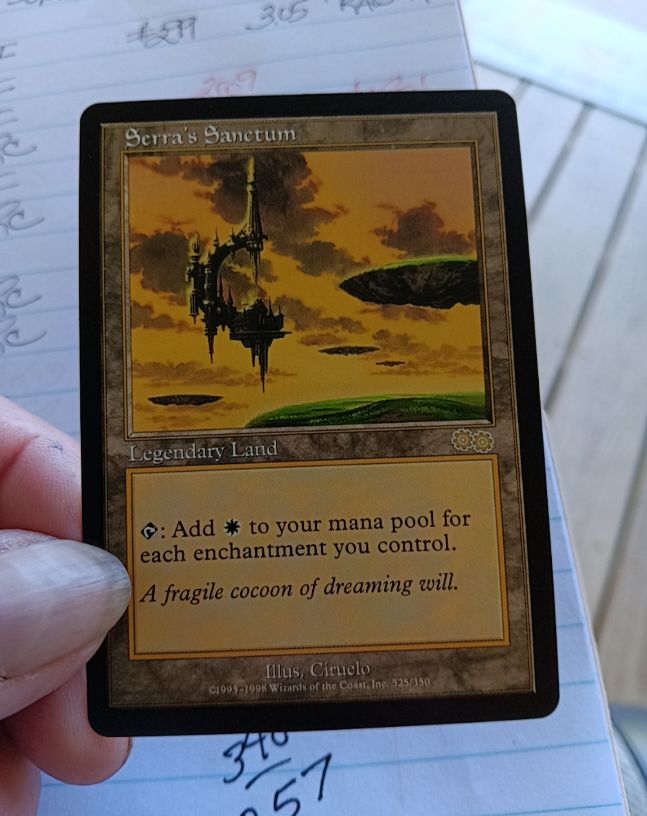 1998 Magic: The Gathering #325 Serra's Sanctum — front