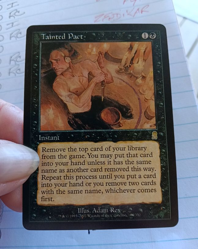 2001 Magic: The Gathering #164 Tainted Pact — front