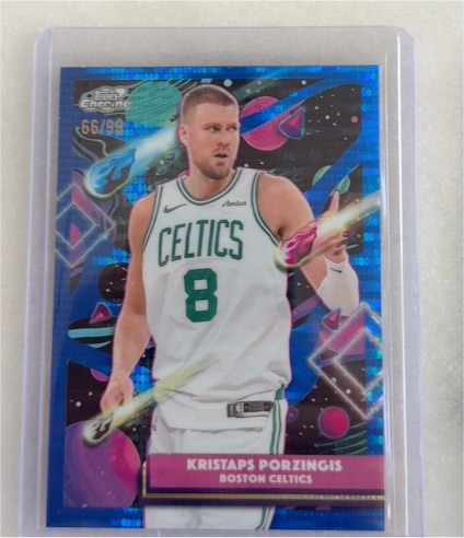 2025 Topps Chrome Cosmic #66 Kristaps Porzingis — front