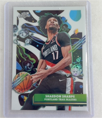 2025-26 Topps Chrome Cosmic #168 Shaedon Sharpe — front