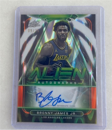 2024-25 Topps Chrome #TCA-BJJ Bronny James Jr. — front