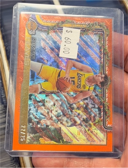 2023-24 Panini Select Orange Flash Prizm #52 Austin Reaves — front