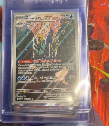 2025 Pokémon #141 Clawitzer — front