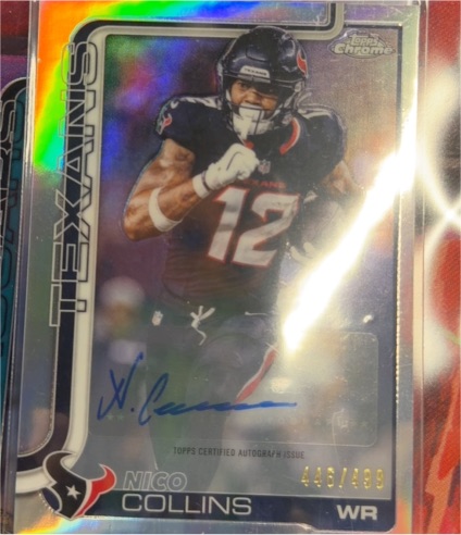 2025 Topps Chrome #BA-NC Nico Collins — front