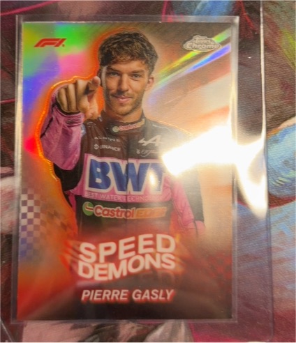 2024 Topps Chrome Formula 1 #SD-10 Pierre Gasly Speed Demons — front