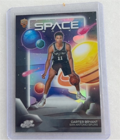 2025-26 Topps Cosmic Chrome #SW-9 Carter Bryant Space Walk Rookie — front