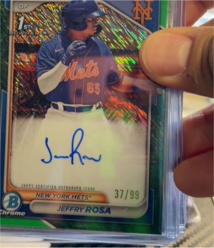 2024 Bowman Chrome #CPA-JRO Jeffry Rosa — front