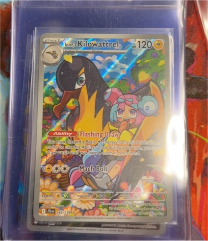 2023 Pokémon SV09 Journey Together #163 Iono's Kilowattrel — front