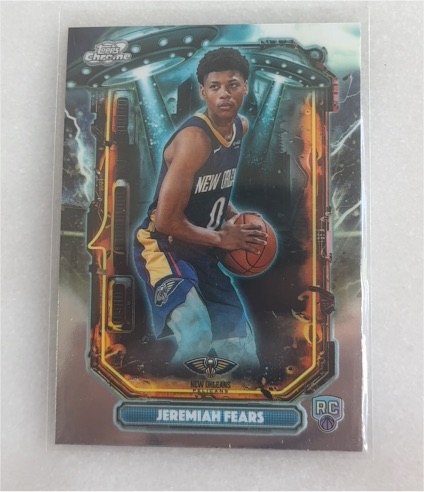 2025-26 Topps Cosmic Chrome #ET-17 Jeremiah Fears Extraterrestrial Talent RC — front