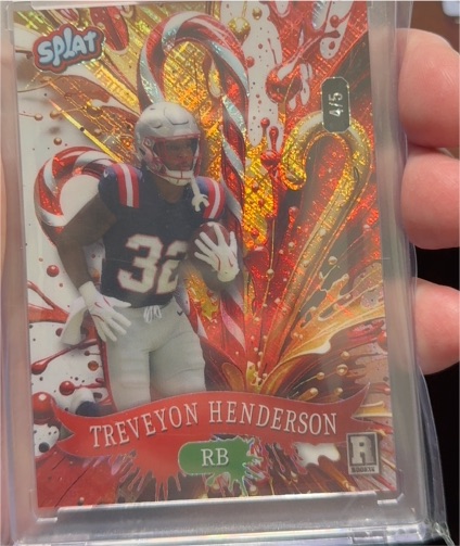 2025 Wild Card Splat #SCFORb3-TH Treveyon Henderson — front
