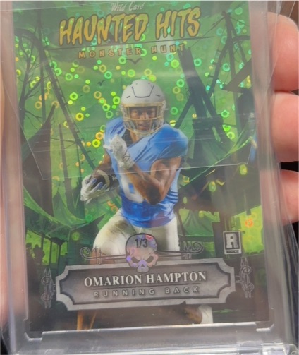 2025 Wild Card Haunted Hits Monster Hunt #HHCA-OH Omarion Hampton — front