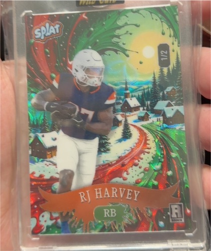 2025 Wild Card Splat #RJ Harvey — front
