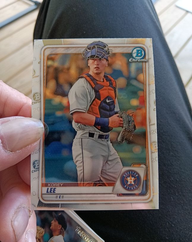 2020 Bowman Chrome Draft #BD-3 Korey Lee — front