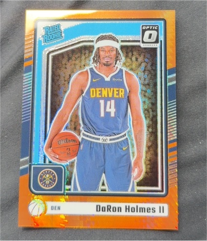 2024-25 Panini Donruss Optic #262 DaRon Holmes II Orange Prizm Rated Rookie — front