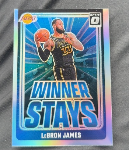 2024-25 Panini Donruss Optic #1 LeBron James Winner Stays — front