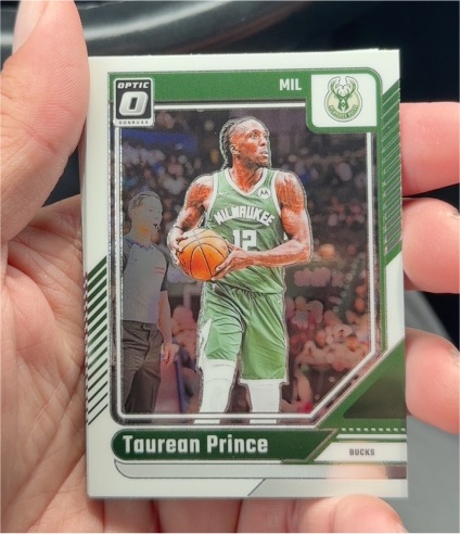 2024-25 Donruss Optic #5 Taurean Prince Milwaukee Bucks — front