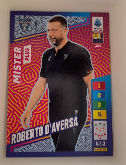 2023 Panini Adrenalyn XL Calciatori #483 Roberto D'Aversa Mister Plus — front