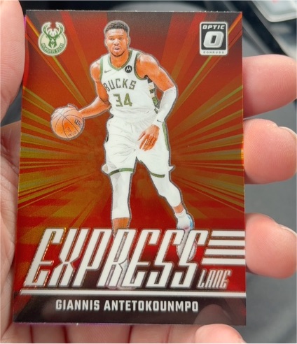 2024-25 Panini Donruss Optic #22 Giannis Antetokounmpo Express Lane — front