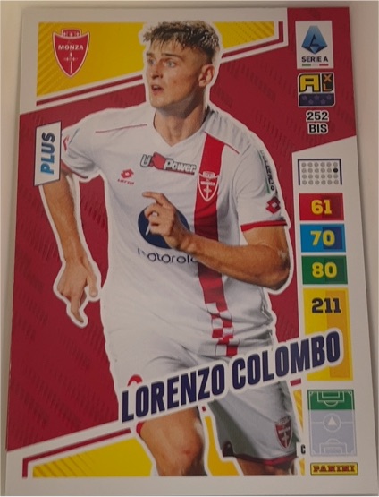 2023-24 Panini Adrenalyn XL #252 BIS Lorenzo Colombo — front