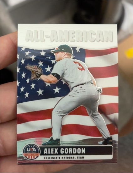 2026 Panini Stars & Stripes Prizm All-American #3 Alex Gordon — front