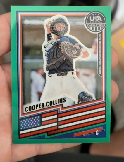 2026 Panini USA Baseball Stars & Stripes Prizm #186 Cooper Collins — front