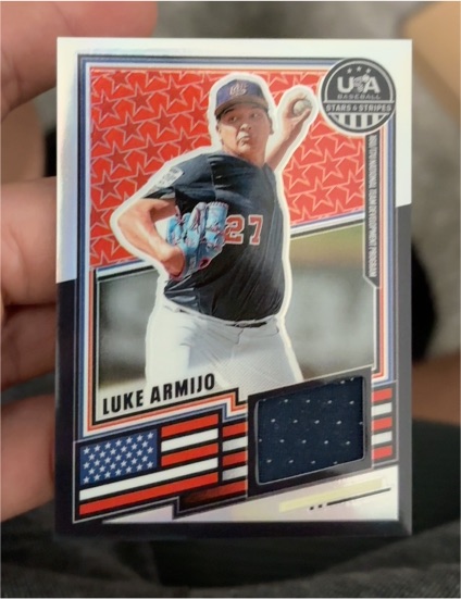 2026 Panini Stars & Stripes Prizm #162 Luke Armijo — front