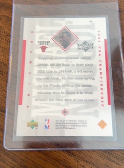 1999 Upper Deck The Championship Years #26 Michael Jordan — front