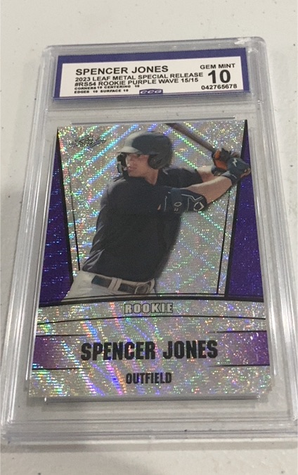 2023 Leaf Metal Special Release #RS54 Spencer Jones — front