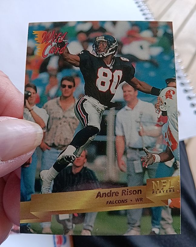 1993 Wild Card #102 Andre Rison — front