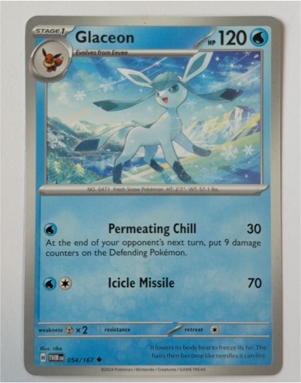 2024 Pokémon SV06: Twilight Masquerade #054 Glaceon — front