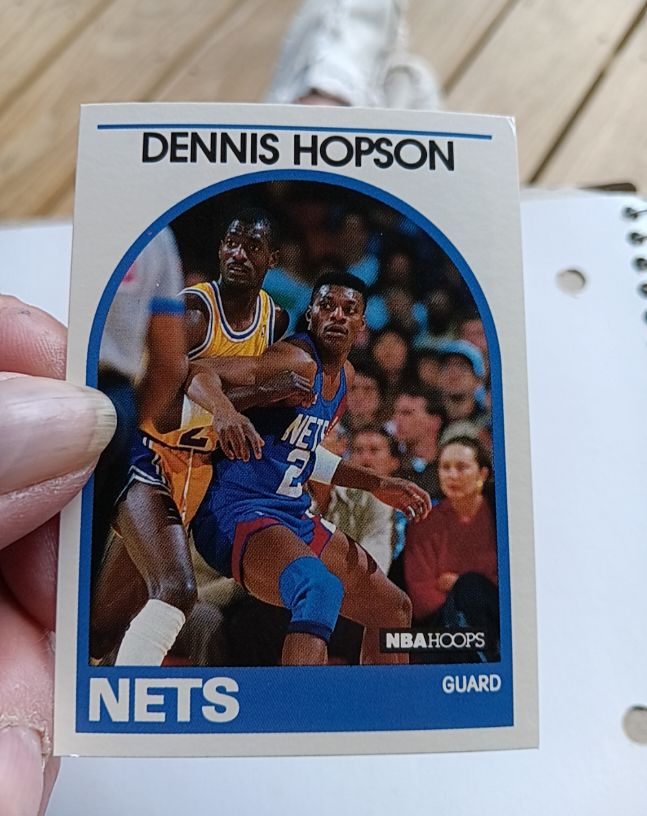 1989-90 NBA Hoops #199 Dennis Hopson — front