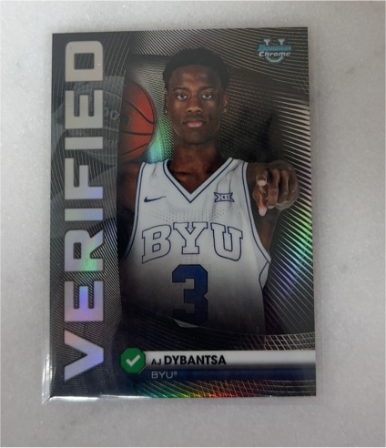 2025 Bowman Chrome Basketball #BV-1 AJ Dybantsa — front