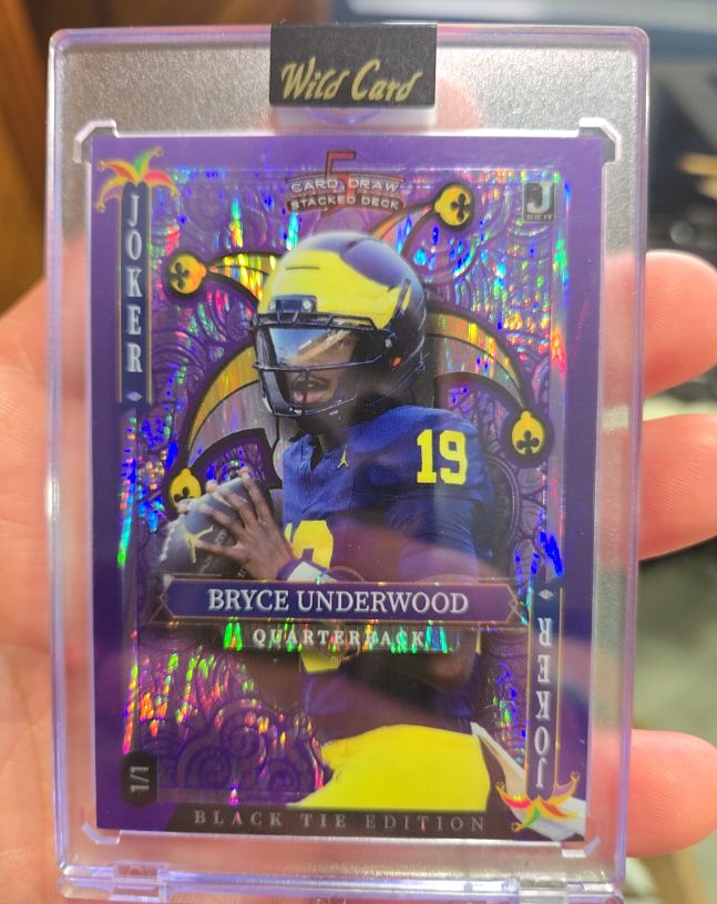 2024 Wild Card Black Tie Edition Joker #1/1 Bryce Underwood — front