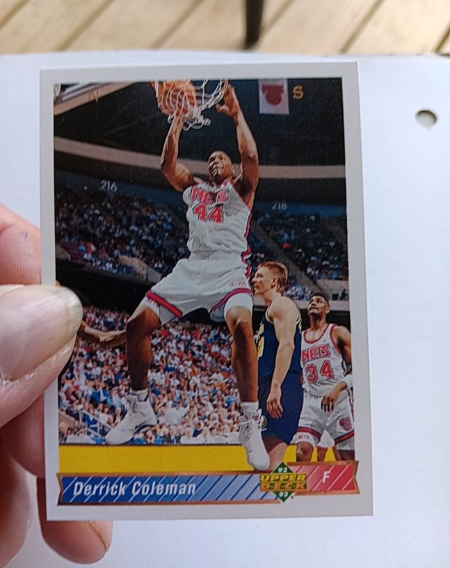 1992-93 Upper Deck #124 Derrick Coleman — front