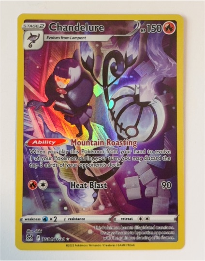 2022 Pokémon Lost Origin #TG04 Chandelure — front