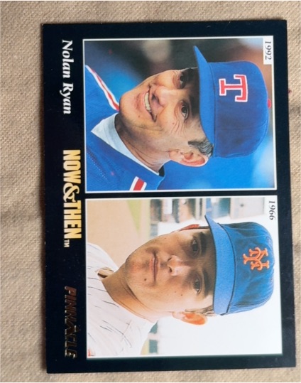 1993 Pinnacle #290 Nolan Ryan Now & Then — front