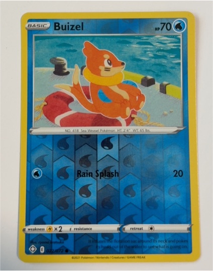 2021 Pokemon Shining Fates #022 Buizel — front