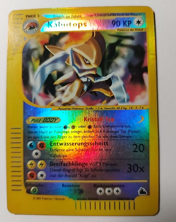 2003 Skyridge #150 Kabutops — front