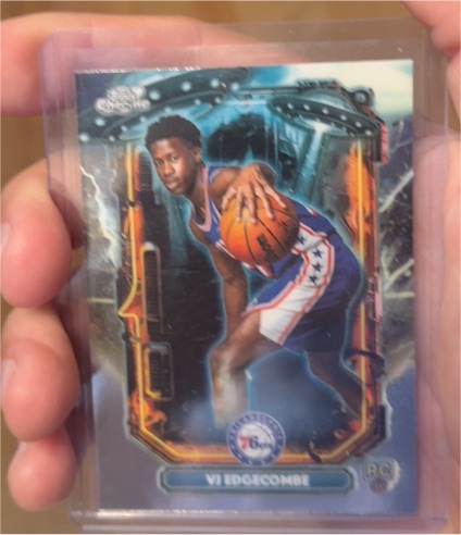 2025-26 Topps Cosmic Chrome #ET-15 VJ Edgecombe Extraterrestrial Rookie — front