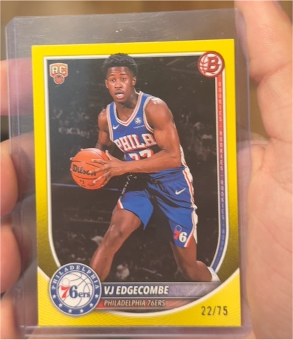 2025-26 Topps #203 VJ Edgecombe — front