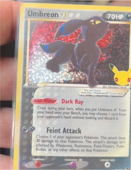 2007 Pokémon TCG #17 Umbreon Star — front