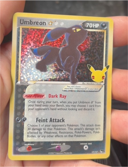 2007 Pokémon Umbreon Star #17 — front